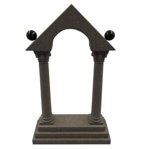 Vintage Handmade USA Robert Sterba Studio Wooden Arch Of Time Display Art Roman